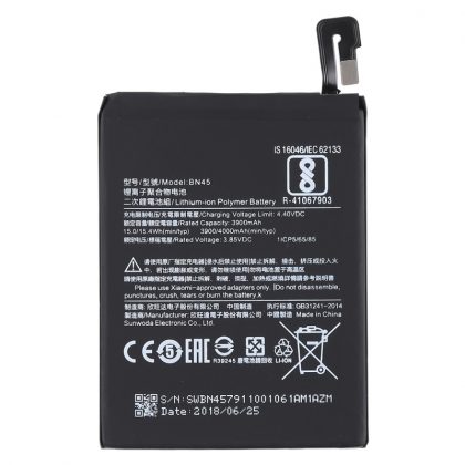 Battery For Xiaomi BN45 Redmi Note 5 Pro 4000mAh