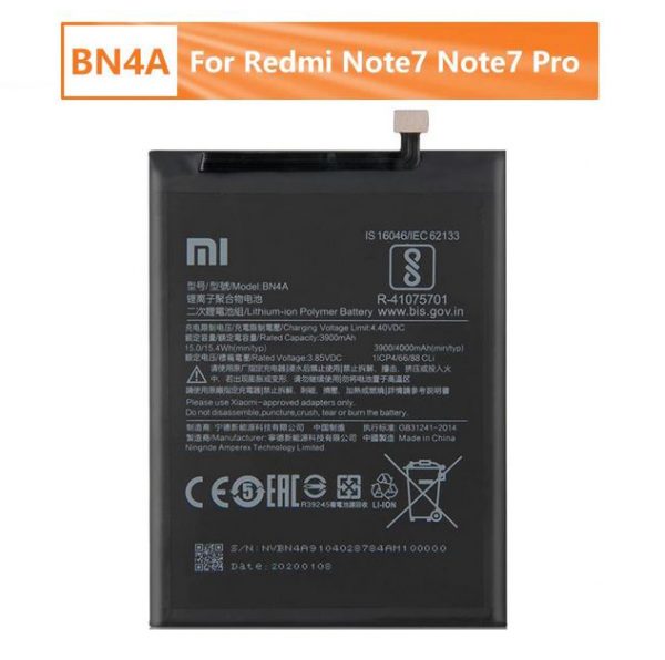 Battery For Xiaomi BN4A Redmi Note 7/7 Pro 4000mAh