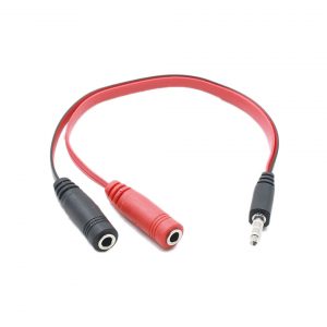 1 Male To 2 Female Jack Y Splitter Audio Adapter Cable